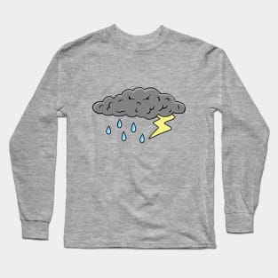 Cute Storm Cloud Long Sleeve T-Shirt